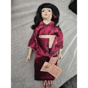 Kingstate Dollcrafter MICHIKO Doll 16" Vintage Porcelain Bisque Box